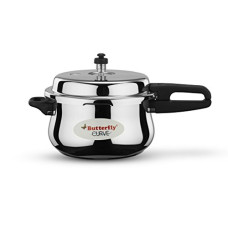 Deals, Discounts & Offers on Cookware - Butterfly Curve Stainless Steel Outer Lid Pressure Cooker, 5.5 Litre