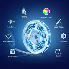 Deals and Offers on - TP-Link Tapo L900-5 Smart LED Light Strip, 16million RGB Colors, Sync-to-Sound, 16.4ft, 13.5W Wi-Fi LED Lights, Works with Alexa & Google Assistant, Trimmable, No Hub Required Deals, Discounts & Offers on - TP-Link Tapo L900-5 Smart LED Light Strip, 16million RGB Colors, Sync-to-Sound, 16.4ft, 13.5W Wi-Fi LED Lights, Works with Alexa & Google Assistant, Trimmable, No Hub Required