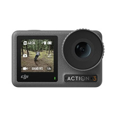 Deals, Discounts & Offers on  - DJI Osmo Action 3 Standard Combo - Outdoor Action Camera with 4K/120fps Optical Zoom 4X & Super-Wide FOV, HorizonSteady, Waterproof, Cold Resistant & Long-Lasting, Vlog Camera