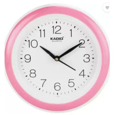 Deals and Offers on - Kadio Analog 20 cm X 20 cm Wall Clock (Pink, with Glass, Standard). Deals, Discounts & Offers on - Kadio Analog 20 cm X 20 cm Wall Clock (Pink, with Glass, Standard).