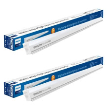 Deals, Discounts & Offers on  - Philips Slimline 10-Watt 2-Feet LED Tubelight Batten (Natural White, Pack of 2)