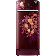 Deals, Discounts & Offers on Home Appliances - [For HDFC Credit Card] SAMSUNG 189 L Direct Cool Single Door 5 Star Refrigerator with Base Drawer with Digi-Touch Cool & Digital Inverter(Orange Blossom Red, RR21C2F25NJ/HL)