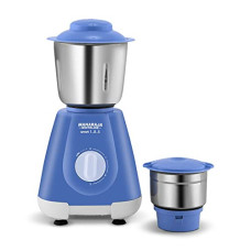 Deals and Offers on - Maharaja Whiteline Smart 1..2..3 Mixer Grinder with 2 Jars, Long Lasting Performance with 500 Watt Motor | Air Ventilation System | Jar Flow Breaker | 2 Year Motor Warranty (Blue) Deals, Discounts & Offers on - Maharaja Whiteline Smart 1..2..3 Mixer Grinder with 2 Jars, Long Lasting Performance with 500 Watt Motor | Air Ventilation System | Jar Flow Breaker | 2 Year Motor Warranty (Blue)