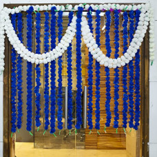 Deals and Offers on - archies Artificial Flower Marigold Garland (Blue, Length - 24 Cm, 30 Flowers in Every Garland Pack of 5 Pcs) Wall Hanging Deals, Discounts & Offers on - archies Artificial Flower Marigold Garland (Blue, Length - 24 Cm, 30 Flowers in Every Garland Pack of 5 Pcs) Wall Hanging