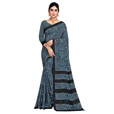 Deals and Offers on Women - Anand Sarees Georgette Blue Geometric Printed Casual Wear Saree with Un-stitched Blouse Piece(1667_2) Deals, Discounts & Offers on Women - Anand Sarees Georgette Blue Geometric Printed Casual Wear Saree with Un-stitched Blouse Piece(1667_2)