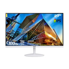 Deals, Discounts & Offers on  - Acer SA272E 27 Inch Full HD IPS Ultra Slim (7.2mm Thick) Backlight LED LCD Monitor I Zero Frame I 100Hz Refresh I 1 MS VRB I AMD Free Sync I 1xHDMI 1xVGA I Stereo Speakers I Eye Care I White