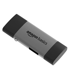 Deals, Discounts & Offers on  - Amazon Basics OTG Card Reader and Hub with Type-C, USB & Micro USB Ports | Portable Memory Card Reader Supports USB Drives, TF, SD, Micro SD, SDHC, SDXC, MMC (Grey)