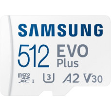 Deals, Discounts & Offers on Storage - SAMSUNG Evo Plus 512 GB MicroSDXC Class 10 130 MB/s Memory Card(With Adapter)