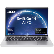 Deals, Discounts & Offers on Laptops - [For HDFC Bank Credit Card] Acer Swift Go 14 AI Powered EVO Intel Core Ultra 5 125H - (16 GB/512 GB SSD/Windows 11 Home) SFG14-72T Thin and Light Laptop(14 Inch, Pure Silver, 1.32 Kg, With MS Office)