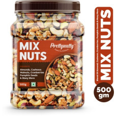 Deals and Offers on Food and Health - Prettynutty Healthy Nutmix | Mixed Dryfruits | Source of Vitamin and Minerals(500 g) Deals, Discounts & Offers on Food and Health - Prettynutty Healthy Nutmix | Mixed Dryfruits | Source of Vitamin and Minerals(500 g)