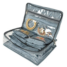 Deals and Offers on - Kuber Industries Laminated PVC Travel Jewelry Organiser|Jewelry Storage Bags Deals, Discounts & Offers on - Kuber Industries Laminated PVC Travel Jewelry Organiser|Jewelry Storage Bags