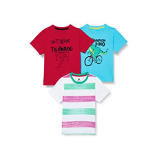 Deals, Discounts & Offers on  - Cloth Theory Boy's Regular Fit T-Shirts (Pack of 3)