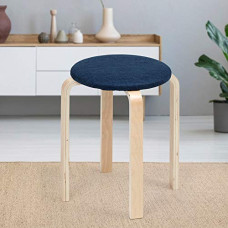 Deals, Discounts & Offers on Furniture - Evok Oyster Bentwood Round Stool (Blue)