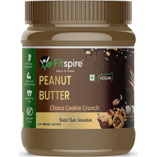 Deals and Offers on - Fitspire 100% Roasted Crunchy Peanut Butter - Choco Cookie Crunch Flavour, 340gm | Rich in Source of Fiber & Protein | Vegan | gluten-free | No trans-fat | Rich in protein and rich source of fiber Deals, Discounts & Offers on - Fitspire 100% Roasted Crunchy Peanut Butter - Choco Cookie Crunch Flavour, 340gm | Rich in Source of Fiber & Protein | Vegan | gluten-free | No trans-fat | Rich in protein and rich source of fiber