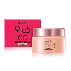 Deals, Discounts & Offers on Beauty Care - Lakme 9to5 CC Light Mousse with Vitamin E & a Hint of Foundation | Matte finish, Non-Comedogenic, lightweight mousse foundation, 25gm - Beige