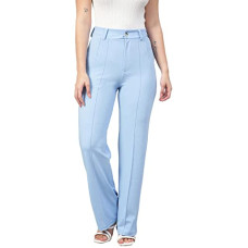 Deals and Offers on Women - KOTTY Womens High Rise Viscose Rayon Solid Trousers Deals, Discounts & Offers on Women - KOTTY Womens High Rise Viscose Rayon Solid Trousers