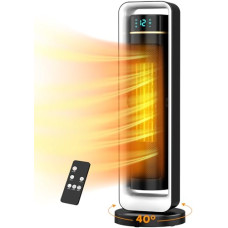 Deals, Discounts & Offers on  - COMFYHOME 72Cm 2000/1000 Watts Ptc Ceramic Room Heater For Home W/Remote,12H Timer,Overheat&Tip-Over Protection,Isi Approved,Electric Fan Heater Ideal For Small&Medium Area Up To 300 Sq.Ft,Black