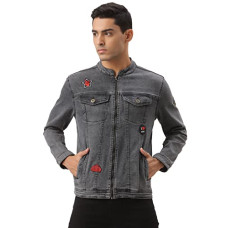 Deals and Offers on Men - Style Quotient Men Grey Washed Denim Jacket Deals, Discounts & Offers on Men - Style Quotient Men Grey Washed Denim Jacket
