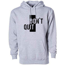 Deals, Discounts & Offers on Men - [Size XL] More & More Unisex-Adult Cotton Hooded Neck Dont Quit Printed Hoodie