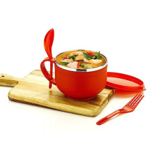 Deals and Offers on - Attro Noodles Bowl Comes with Inner Stainless Steel Soup Bowl and Spoon Holder,Light Weight,Stackable,Perfect Deals, Discounts & Offers on - Attro Noodles Bowl Comes with Inner Stainless Steel Soup Bowl and Spoon Holder,Light Weight,Stackable,Perfect