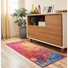 Deals, Discounts & Offers on  - Amazon Brand - Solimo 3D Printed Abstract Bedside Runner Carpet with Anti Skid Backing