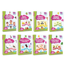 Deals, Discounts & Offers on  - ToyMagic Flash Card Pack of 8|Educational & Stem Toy|Easy Learning Fun|English Alphabets, Numbers, Animals, Fruits & Vegetables|Shape & Color Cards|Reading Picture|Birthday Gift For Kids|Made In India