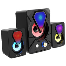Deals and Offers on Electronics - INSTAPLAY BLAST300 Gaming 2.1 Channel Stereo Bluetooth Multimedia Speaker with RGB Lights, USB Powered Wired Desktop Gaming Speaker with Extra Bass, Supports Bluetooth (Black) Deals, Discounts & Offers on Electronics - INSTAPLAY BLAST300 Gaming 2.1 Channel Stereo Bluetooth Multimedia Speaker with RGB Lights, USB Powered Wired Desktop Gaming Speaker with Extra Bass, Supports Bluetooth (Black)