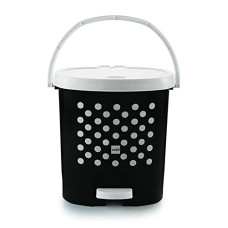 Deals, Discounts & Offers on  - Cello Fusion Plastic Pedal Dustbin, Big, Black