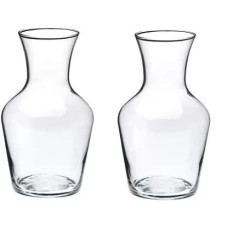 Deals, Discounts & Offers on  - Flora Solutions Beautiful Transparent Bootle Shape Glass Pots Set Off 2 Glass