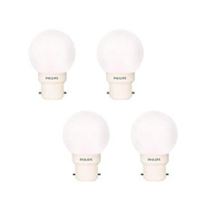 Deals, Discounts & Offers on  - Philips Deco Mini Base B22D 0.5-Watt LED Bulb (Pack of 4, White) (Small)