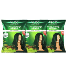 Deals, Discounts & Offers on  - VLCC Natural & Herbal Henna - 120g X 3 ( Pack of 3 ) - Goodness of 10 herbs like Amla, Brahmi, Jatamansi, and Bhringraj | For Stronger, Smoother & Shinier Hair.
