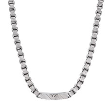 Deals and Offers on Women - Emporio Armani Men's Stainless Steel Logo Pendant Necklace Deals, Discounts & Offers on Women - Emporio Armani Men's Stainless Steel Logo Pendant Necklace