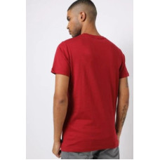 Deals, Discounts & Offers on  - French ConnectionMen Typography Round Neck Cotton Blend Red T-Shirt