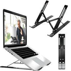 Deals and Offers on Laptop Accessories - ELV Direct Adjustable Portable Aluminum Laptop Holder, Laptop Stand for Desk, Foldable Stand with Multiple Angles Anti-Slip Riser Compatible Deals, Discounts & Offers on Laptop Accessories - ELV Direct Adjustable Portable Aluminum Laptop Holder, Laptop Stand for Desk, Foldable Stand with Multiple Angles Anti-Slip Riser Compatible