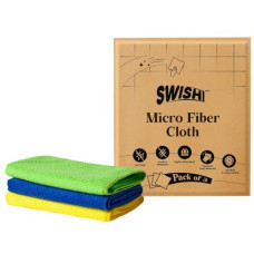 Deals and Offers on Home Improvement - Swish Microfiber Cloth for Cleaning, 30 X 30 cms, Pack of 3, Microfiber Cloth Deals, Discounts & Offers on Home Improvement - Swish Microfiber Cloth for Cleaning, 30 X 30 cms, Pack of 3, Microfiber Cloth
