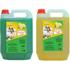 Deals, Discounts & Offers on  - GOVIN WASH Dish Cleaning Gel green,yellow Non Acidic Dish-washing liquid combo pack of -2 Dish Cleaning Gel(multi, 2 x 5 L)