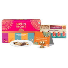 Deals and Offers on - Open Secret Gift Hamper Item Snacks Combo Box | 3 Item Gift Combo - Assorted Cookies + Card + Decorative Lights | Healthy Unjuncked Food | Gift Box or Family, Friends, Corporate Deals, Discounts & Offers on - Open Secret Gift Hamper Item Snacks Combo Box | 3 Item Gift Combo - Assorted Cookies + Card + Decorative Lights | Healthy Unjuncked Food | Gift Box or Family, Friends, Corporate