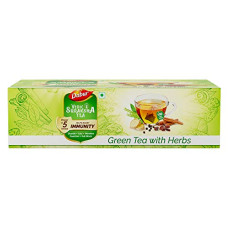 Deals, Discounts & Offers on  - Dabur Vedic Suraksha Green Tea - 100 tea bags | Immunity Booster| with the Goodness of 5 Ayurvedic Herbs