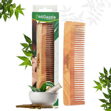 Deals and Offers on Beauty Care - Midazzle Kacchi Neem Wooden Comb For Multi-Actions - Detangling, Frizz Control & Shine, Suited For All Hair Types (Fine Tooth) Deals, Discounts & Offers on Beauty Care - Midazzle Kacchi Neem Wooden Comb For Multi-Actions - Detangling, Frizz Control & Shine, Suited For All Hair Types (Fine Tooth)