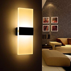 Deals, Discounts & Offers on  - Mahganya Industries Designer Home Decorative Rectangular LED Wall Lamp Plastic - Warm White