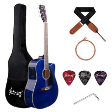 Deals and Offers on - JUAREZ Arpeggio Guitar JRA41SP-Q-BL - blue Deals, Discounts & Offers on - JUAREZ Arpeggio Guitar JRA41SP-Q-BL - blue