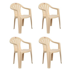 Deals, Discounts & Offers on Furniture - Cello Capri Without Cushion Chair (Plastic,Beige)