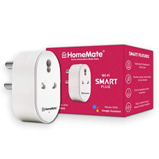 Deals, Discounts & Offers on  - HomeMate WiFi Smart Plug Socket 16A (Pack of 1), With Energy Monitoring, Works with Amazon Alexa, Google Assistant and Siri (Type D - 16A, Pack of 1)