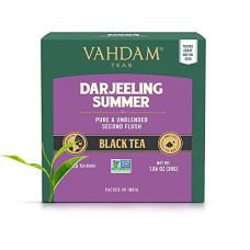 Deals, Discounts & Offers on  - [Amazon Fresh] VAHDAM, Organic Darjeeling Black Tea Bags (15 Count) High Caffeine, Non-GMO, Gluten-Free | Strong, Robust & Flavoury | Individually Wrapped Unblended Second Flush Darjeeling Tea Bags