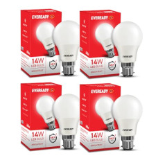 Deals, Discounts & Offers on  - Eveready 14W LED Light Bulb | High Efficiency & Glare-Free Light | 4KV Surge Protection | Long Life & Low Maintenance | Uniform Light Distribution| Cool Day Light (6500K) | Pack of 4