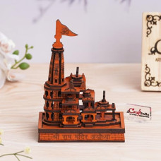 Deals, Discounts & Offers on  - eCraftIndia Shri Ram Mandir Ayodhya Model - Wooden MDF Craftsmanship Authentic Designer Temple - Ideal