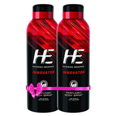 Deals and Offers on Beauty Care - HE Men's Innovator Perfume Body Spray, 150 Ml Pack Of 2, 150 ml Deals, Discounts & Offers on Beauty Care - HE Men's Innovator Perfume Body Spray, 150 Ml Pack Of 2, 150 ml