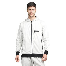 Deals, Discounts & Offers on Men - [Size L] CHKOKKO Men Winter Sports Running Zipper Stylish Jacket Navy L