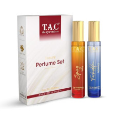 Deals, Discounts & Offers on Beauty Care - TAC - The Ayurveda Co. Luxury Eau De Parfum Gift Set 2x15 ml, Unisex | Spicy Truth, Forbidden Romance| Floral & Fruity Long Lasting Perfume| Paraben, Alcohol Free | For All Skin Types