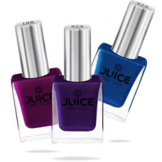 Deals, Discounts & Offers on  - Juice Nail Paint Combo consist 3 Nail Polish Pearly Magenta, Sapphire Blue, Eminence(Pack of 3)